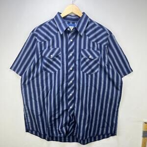 Vintage 90s Wrangler Pearl Snap Button-Up Shirt 1X